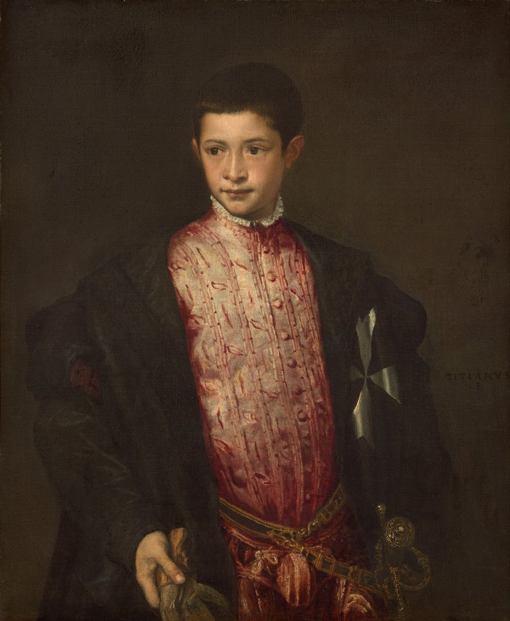 Ranuccio Farnese av Tiziano Vecelli