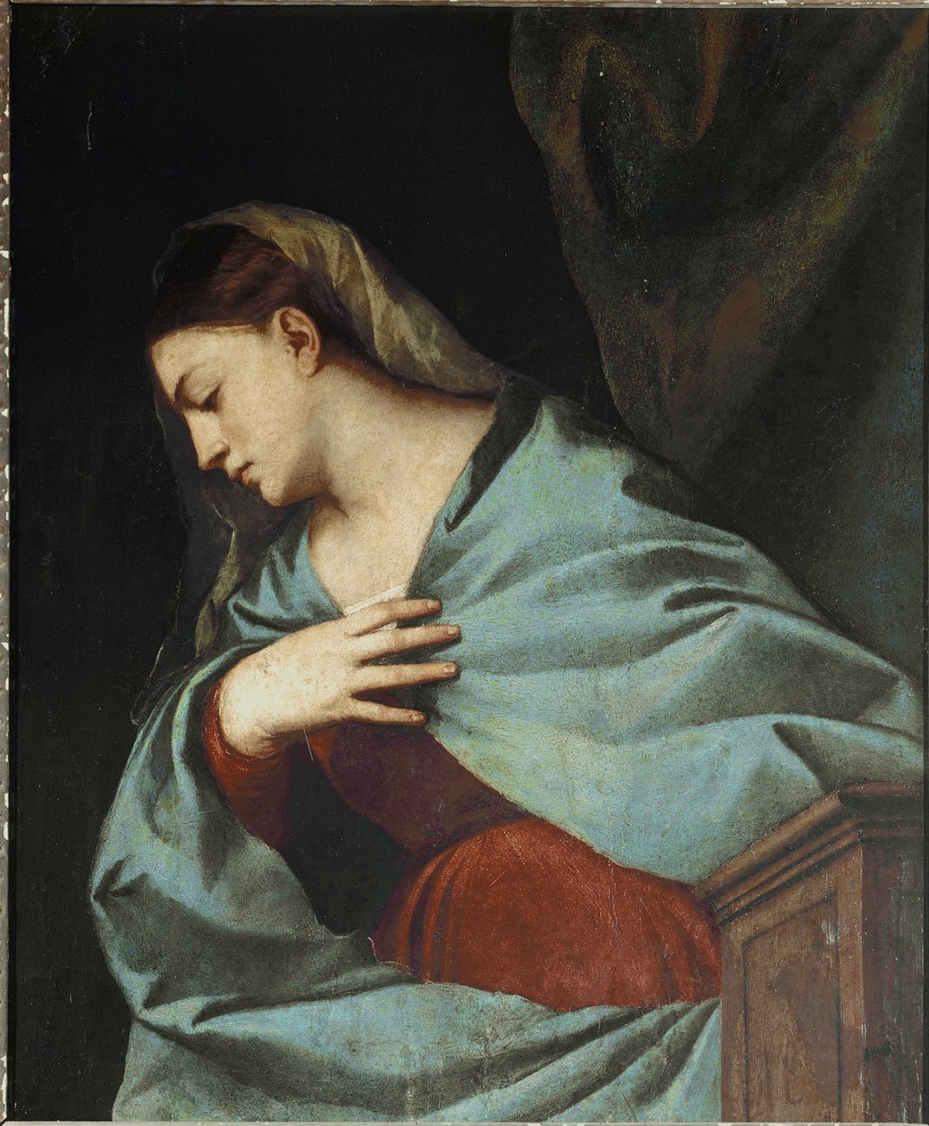 Polyptyk Averoldi: Jomfru kunngjort av Titian (c.1488 1576)