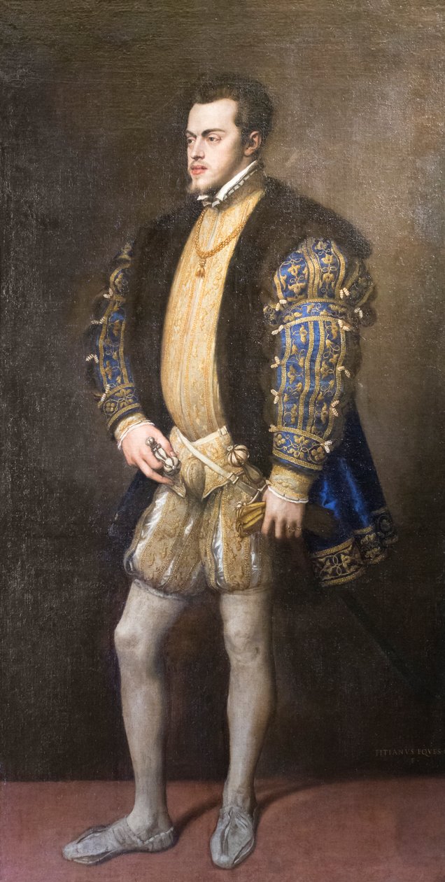 Portrett av Filip II av Titian (c.1488 1576)
