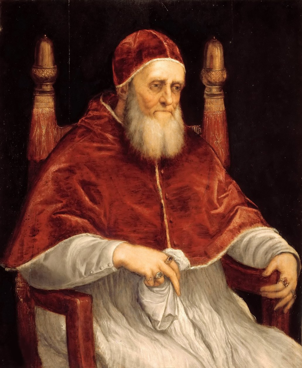 Portrett av pave Julius II, 1545-1546. av Titian
