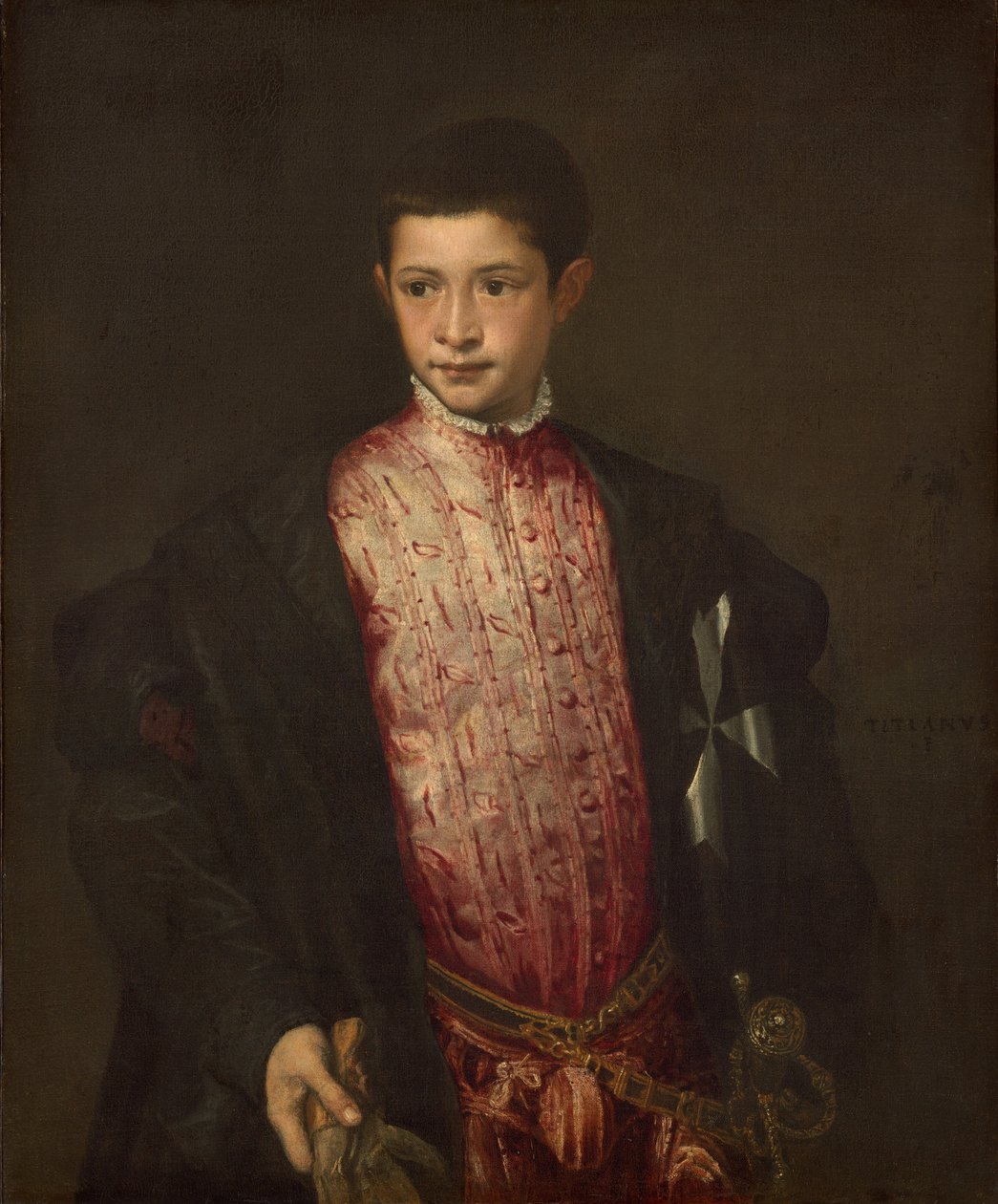 Ranuccio Farnese, 1541-1542. av Titian