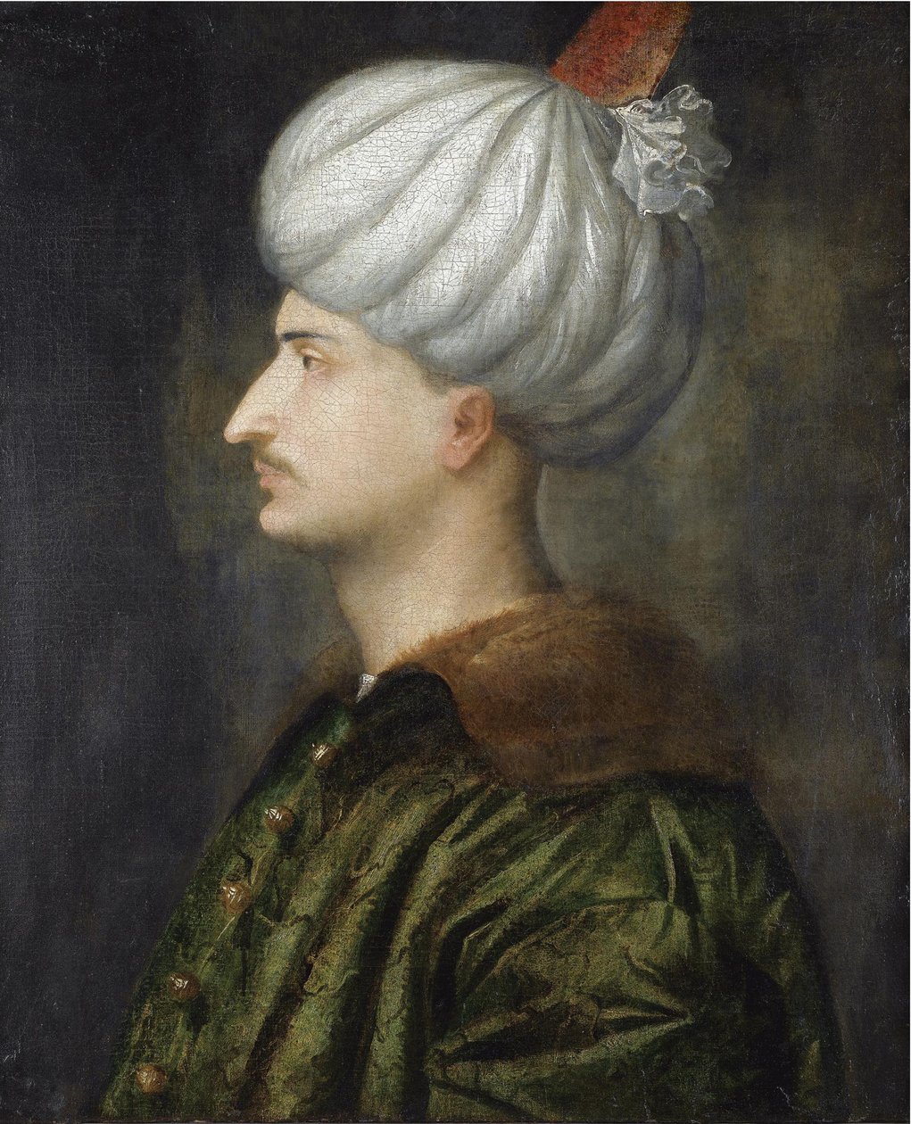 Sultan Suleiman I den storslåtte av Titian,