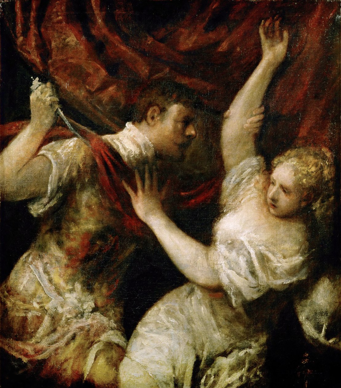 Tarquinius og Lucretia, ca. 1575 av Titian