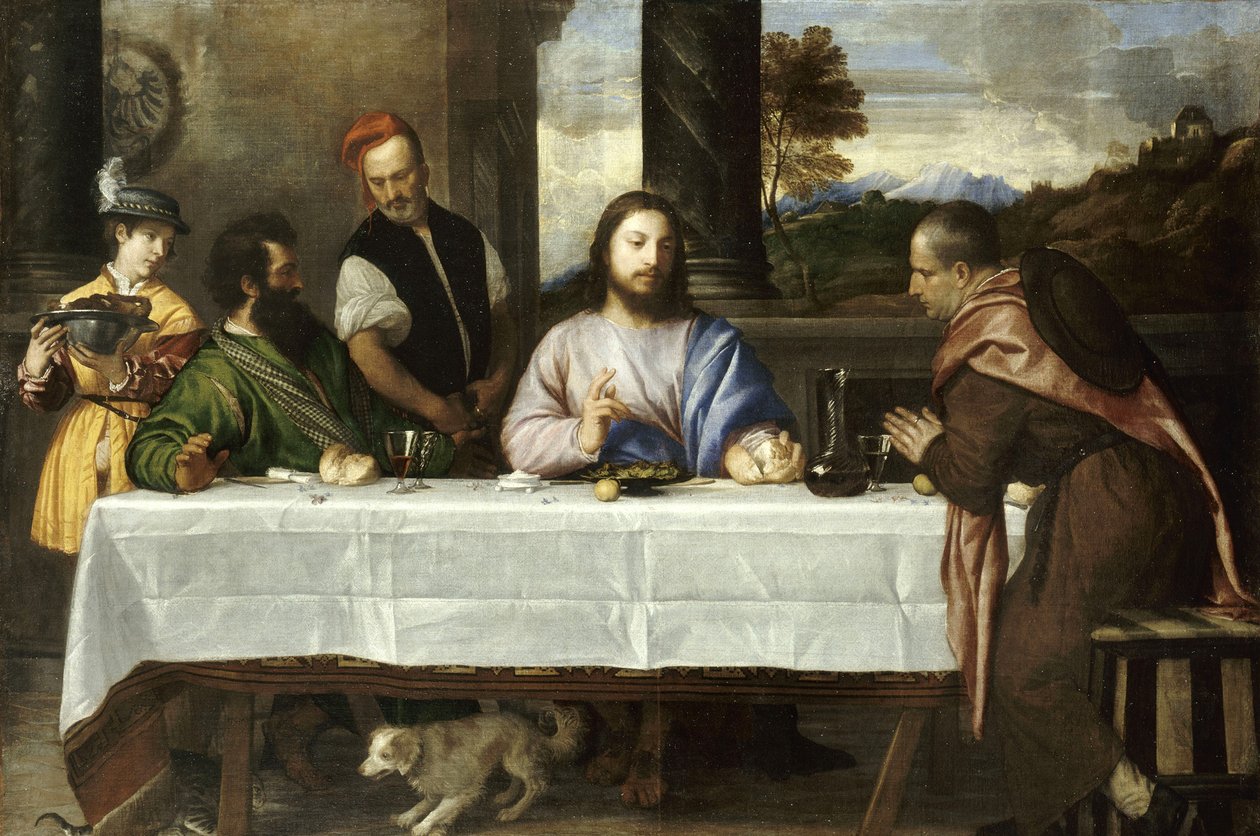 Pilegrimer fra Emmaus av Tiziano Vecelli