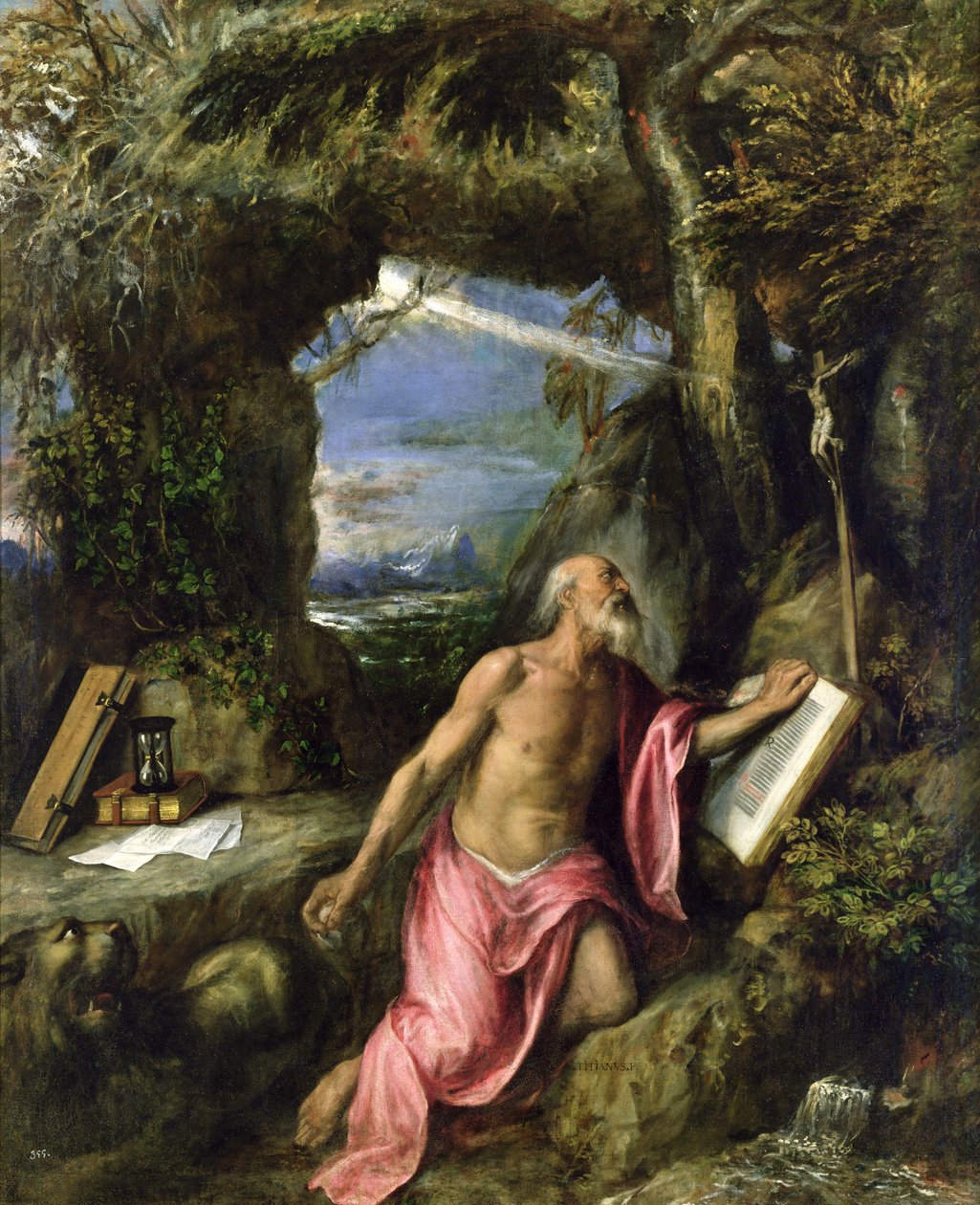 St. Jerome av Tiziano Vecelli