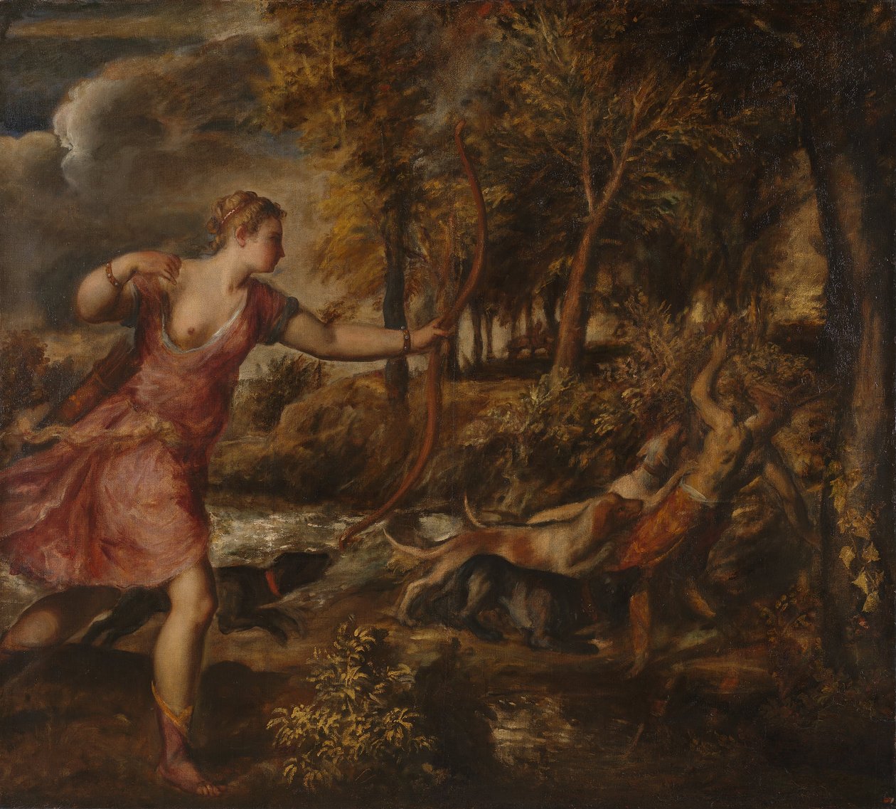 The Death of Actaeon, ca. 1565 av Tiziano Vecelli