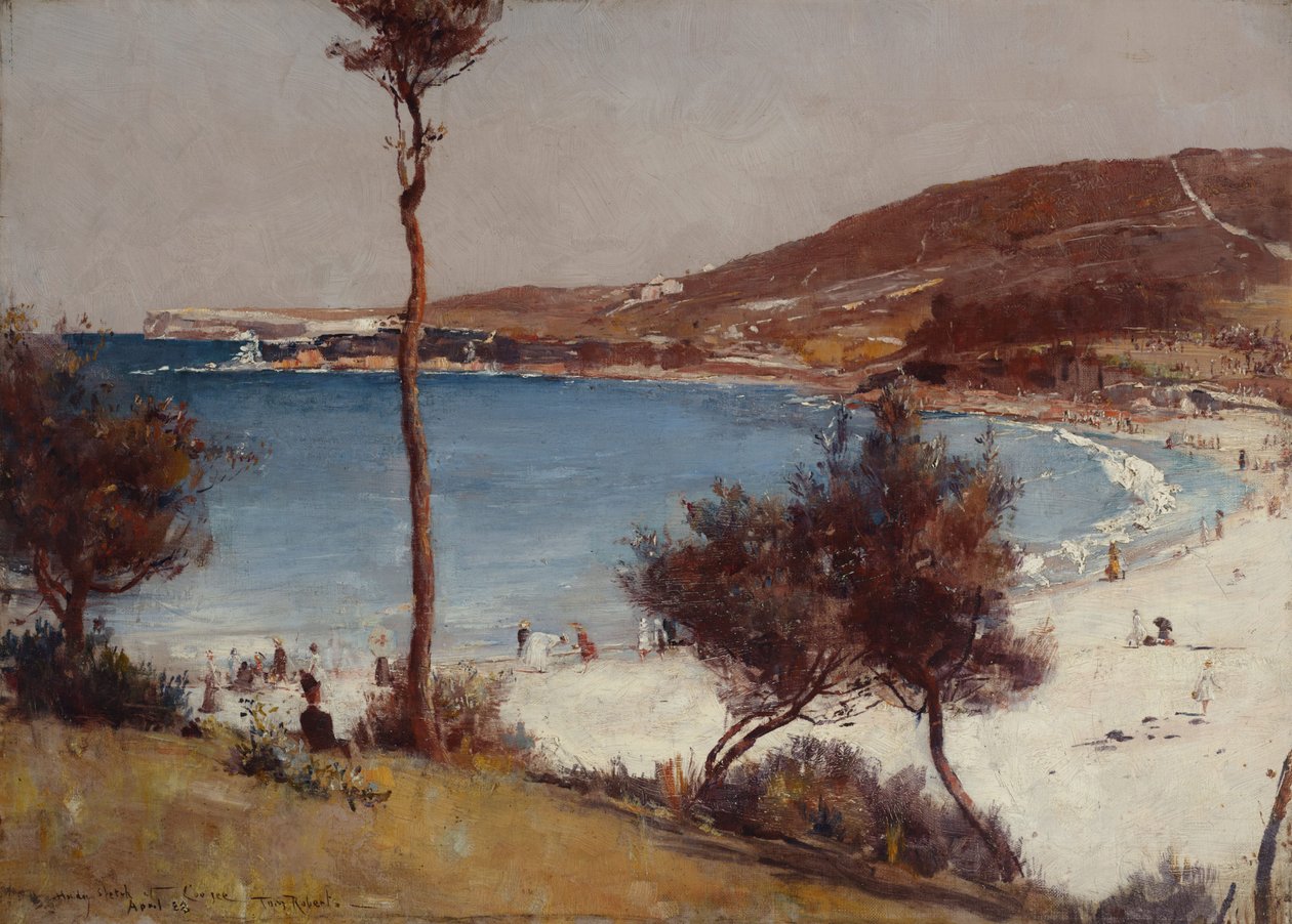 Ferieskisse på Coogee av Tom Roberts