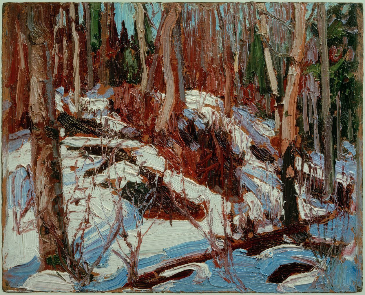 Vintertø i skogen av Tom Thomson