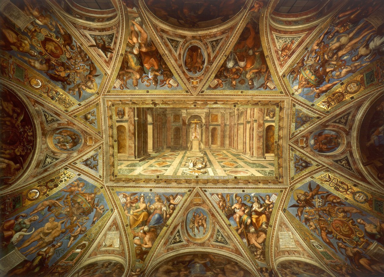 Vault of the Stay of Constantine, Triumph of the Cirstian Religion av Tommaso Laureti