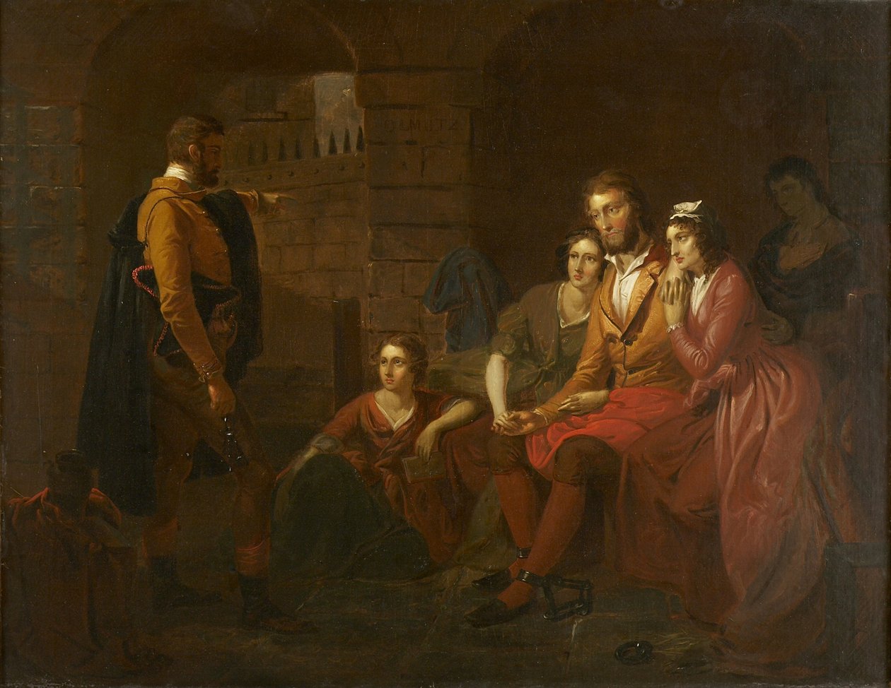 Lafayette i fengselet ved Olmütz, 1850 av Tompkins Harrison Matteson