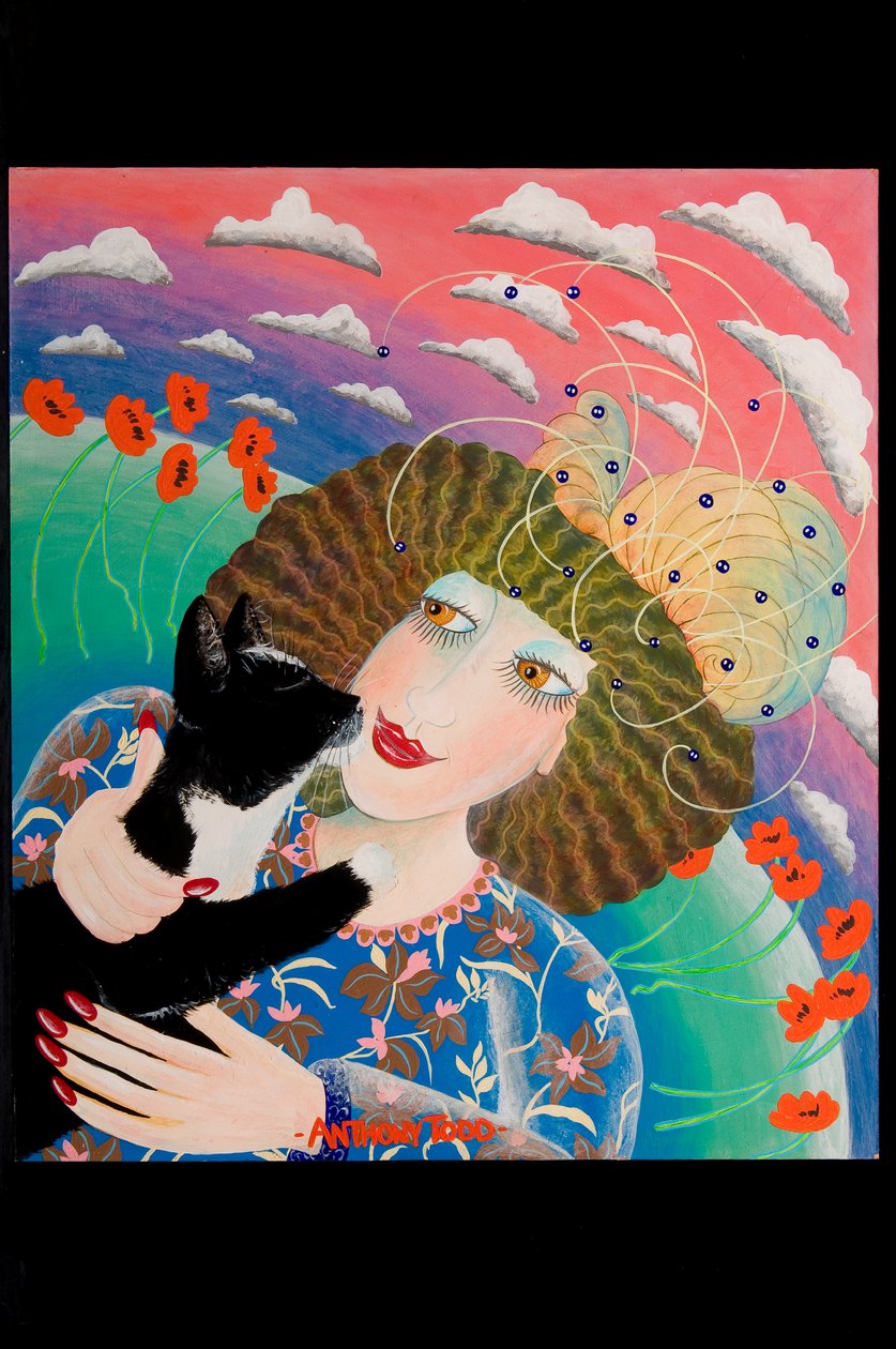 Binkies and Poppies, 2010 (akryl om bord) av Tony Todd