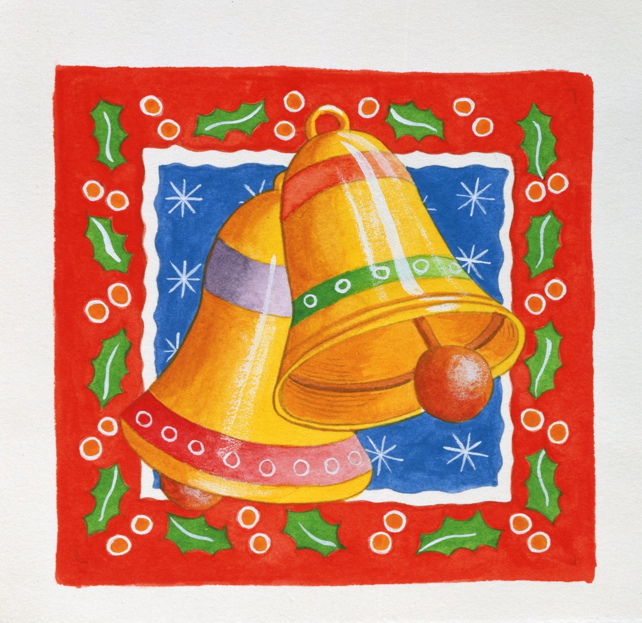 Jingle Bells, 2005 (wc på papir) av Tony Todd