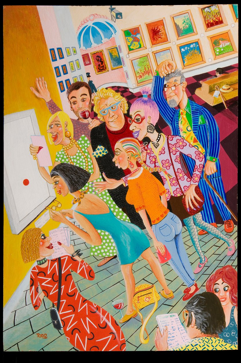 Forhåndsvisningen, 2010 (akryl om bord) av Tony Todd