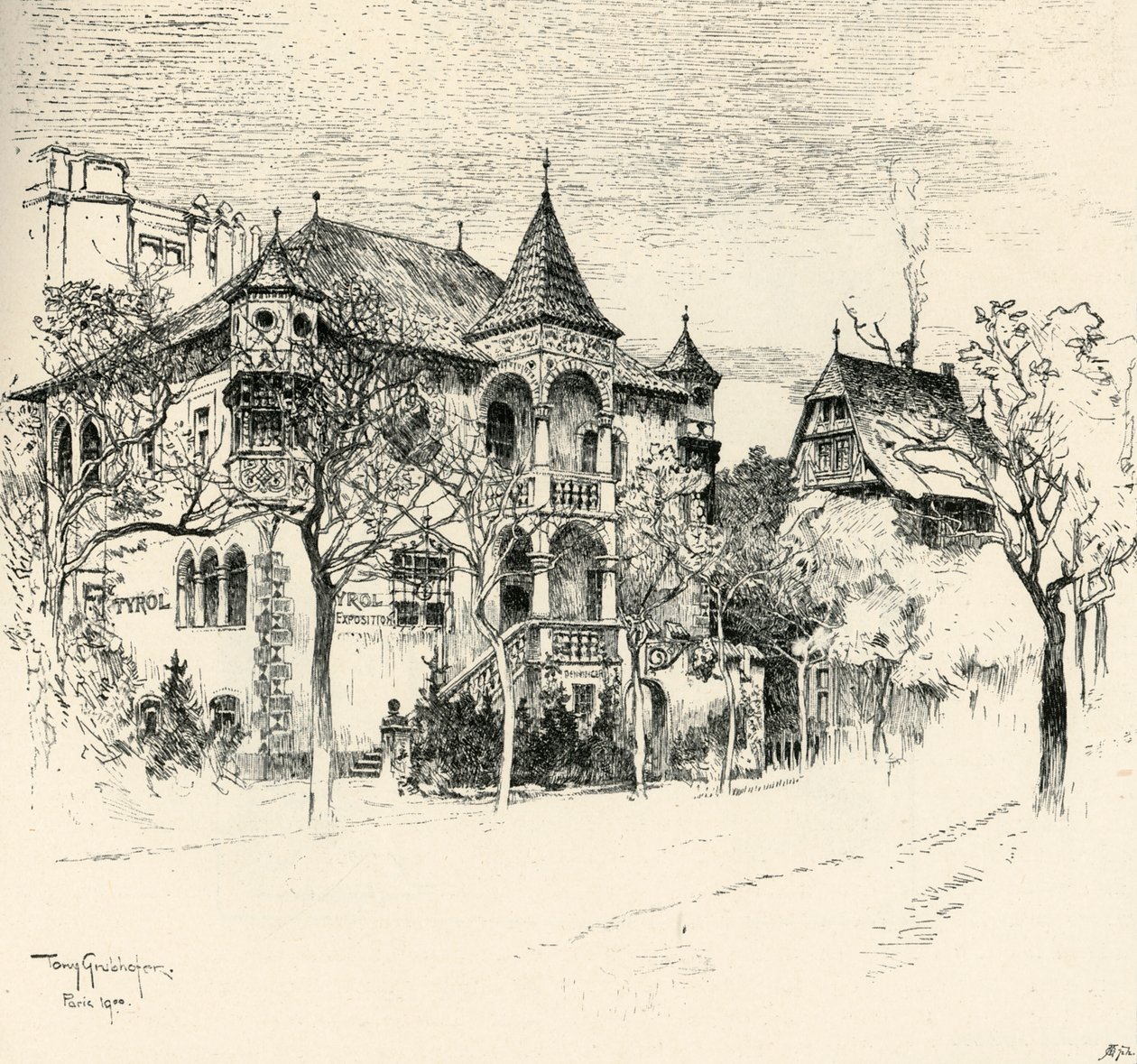 Chateau Tyrolen av Tony Grubhofer, 1900. av Tony Grubhofer