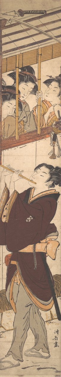 En nyttårsscene. av Torii Kiyonaga