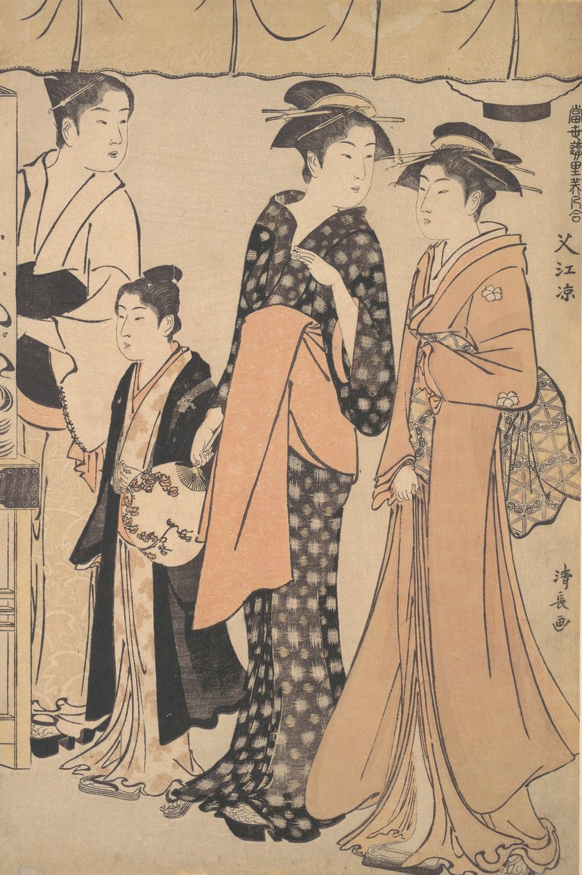 Avkjøling ved Nakazu, 1782. av Torii Kiyonaga