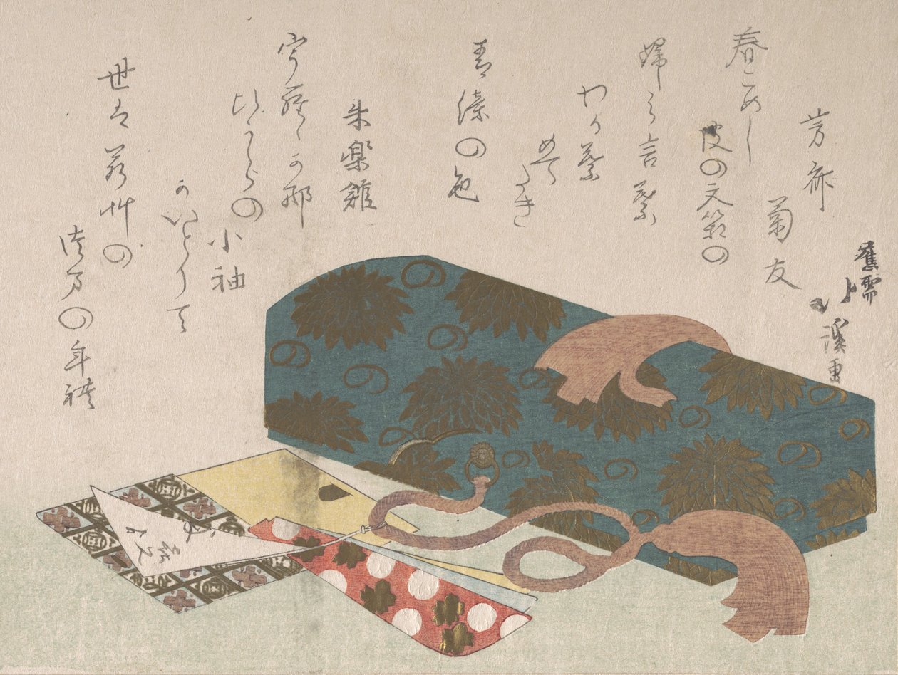 Postboks- og tannpirkerholdere, 1800-tallet. av Totoya Hokkei