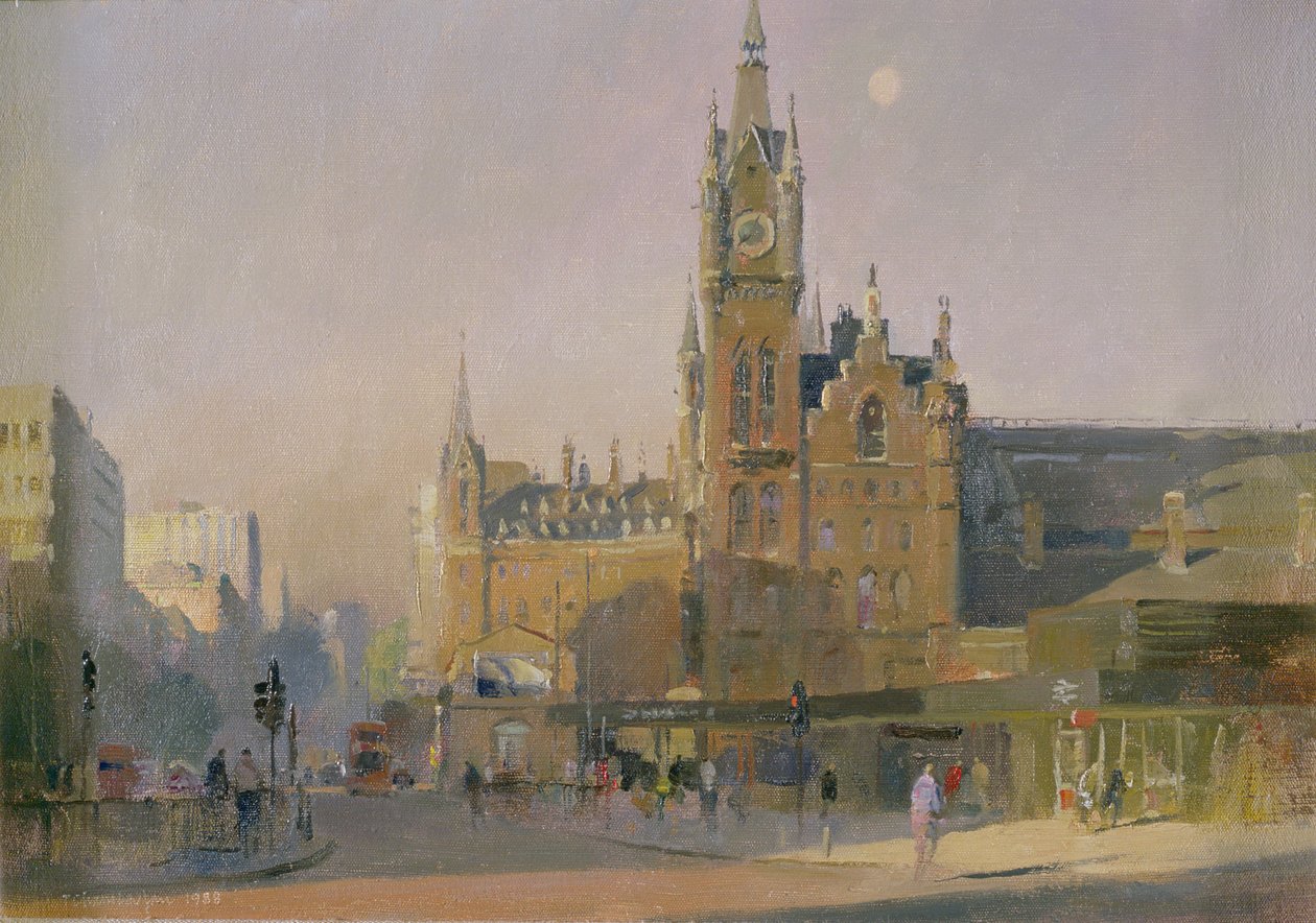 Tidlig morgen, Euston Road, 1988 av Trevor Chamberlain
