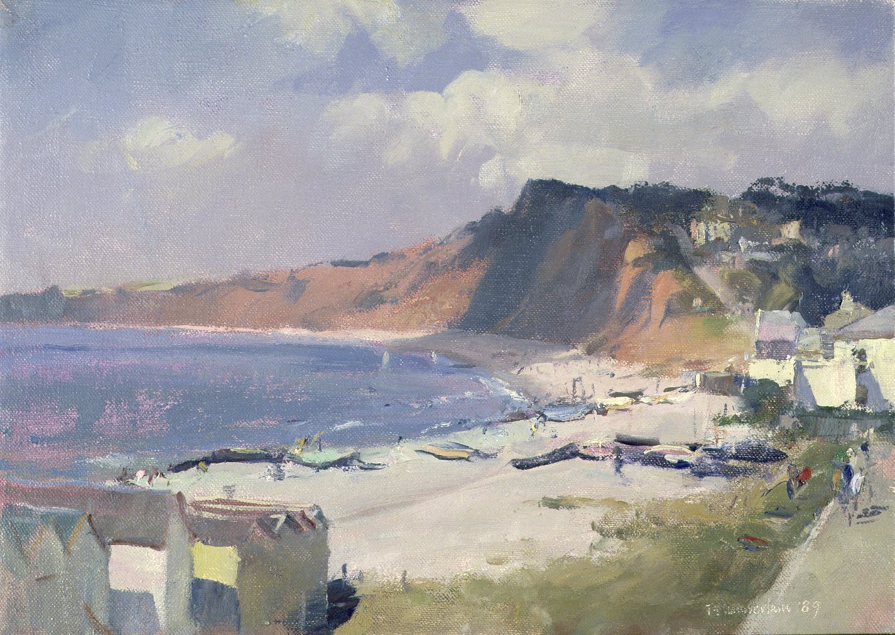 Sommermorgen i Budleigh Salterton, 1989 av Trevor Chamberlain