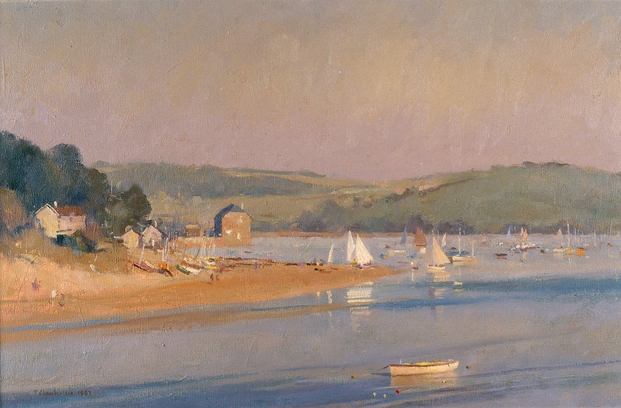 Varm sommerkveld, Cornwall, 1987 av Trevor Chamberlain