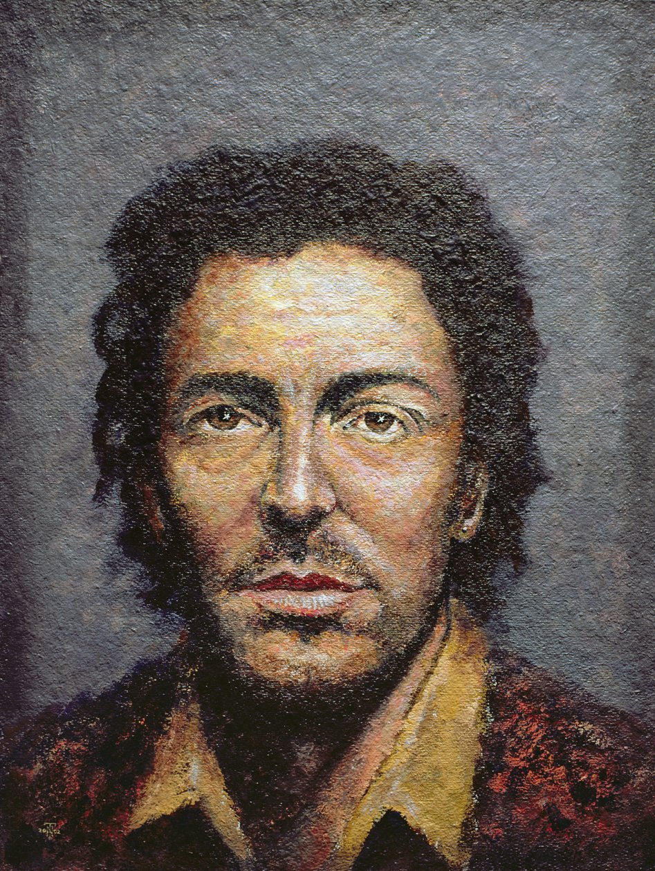 Springsteen (f.1949) (akryl på stråbrett) av Trevor Neal
