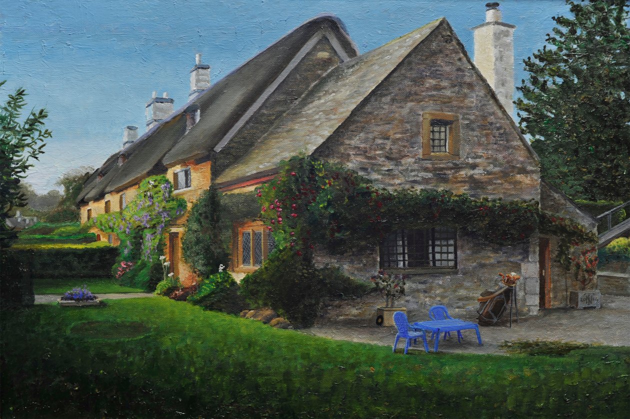 Thatched Cottage, Great Tew, 2014 av Trevor Neal