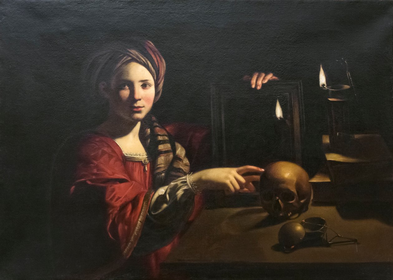 Vanitas, allegori om forfengelighet av Trophime Bigot