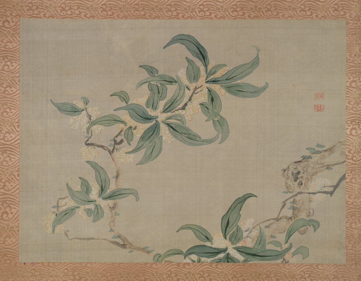 Blossom, 1851 (akvarell på silke) av Tsubaki Chinzan