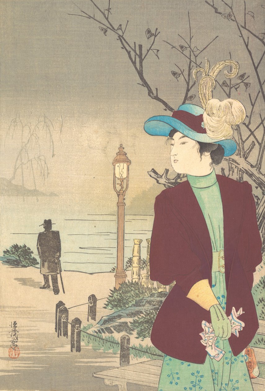 Trykk, ca. 1900. av Tsuneshige