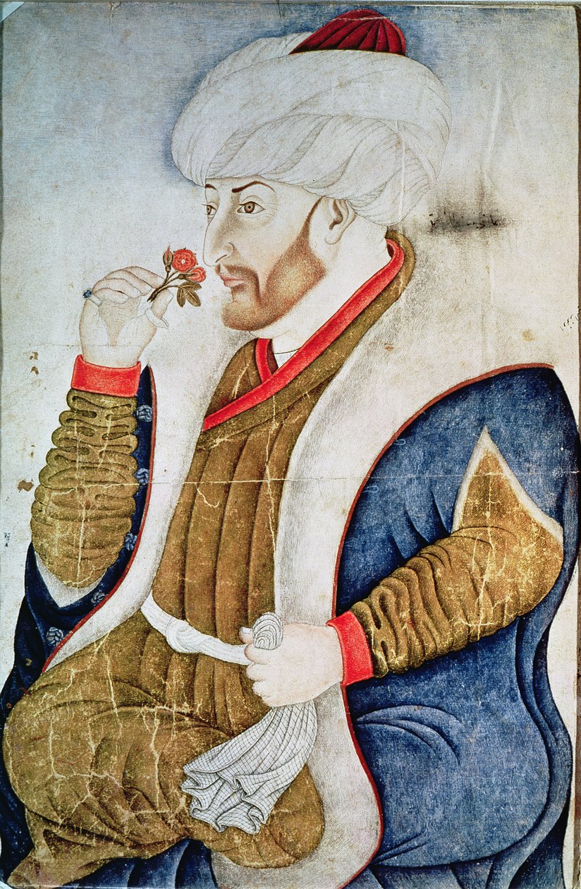 Portrett av Sultan Mehmet II (1432-81) av Turkish School