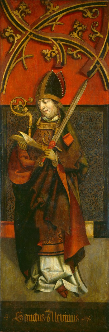 Saint Alcuin av Tyrolean 16th Century