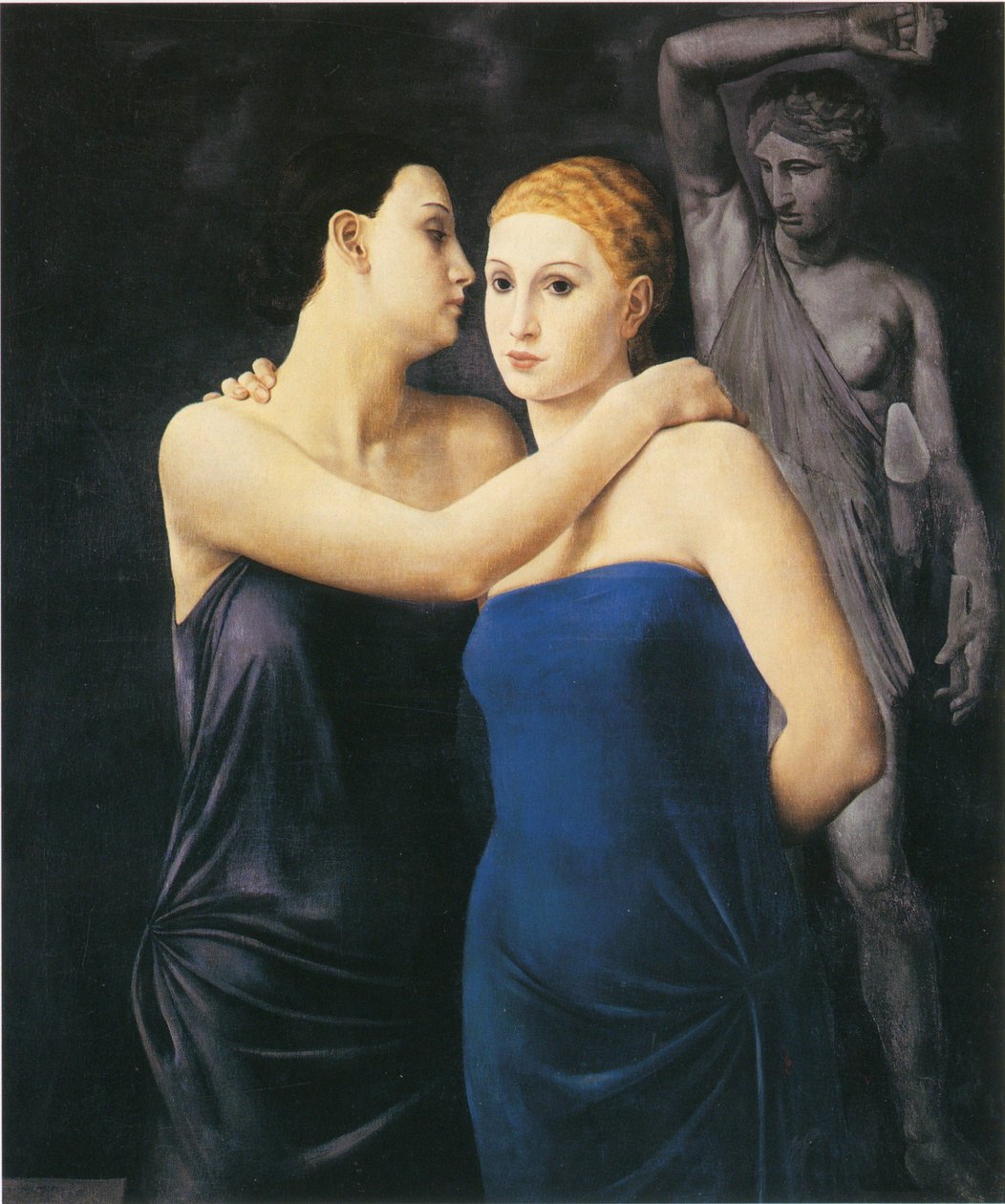 Le amiche Vennene, 1924. av Ubaldo Oppi
