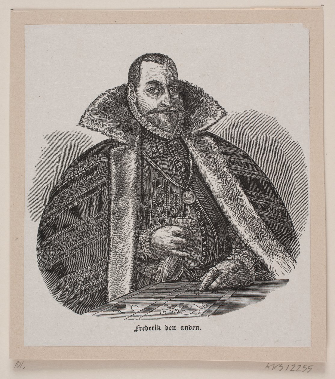 "Frederick den andre" av Ubekendt