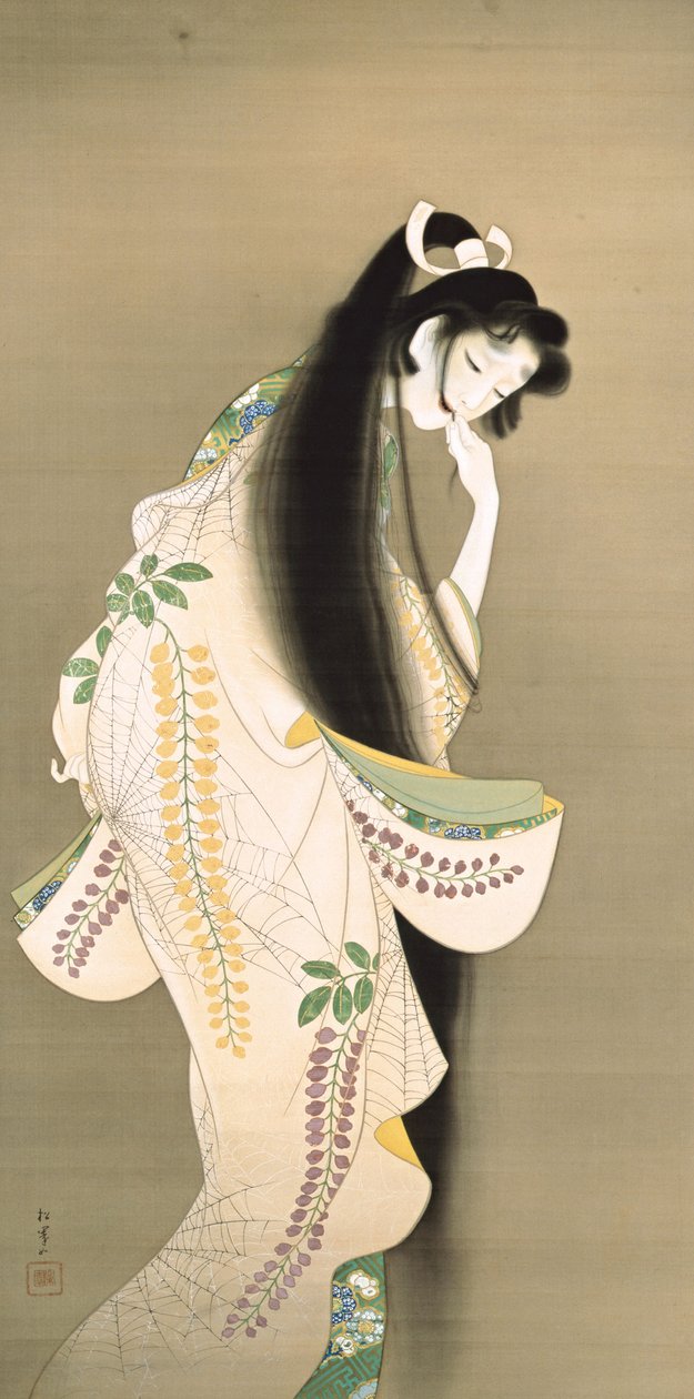Flammeprinsesse Rokujo, 1818 av Uemura Shoen