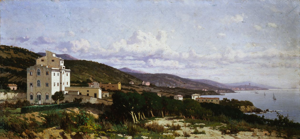 Utsikt over Castiglioncello av Ugo Manaresi