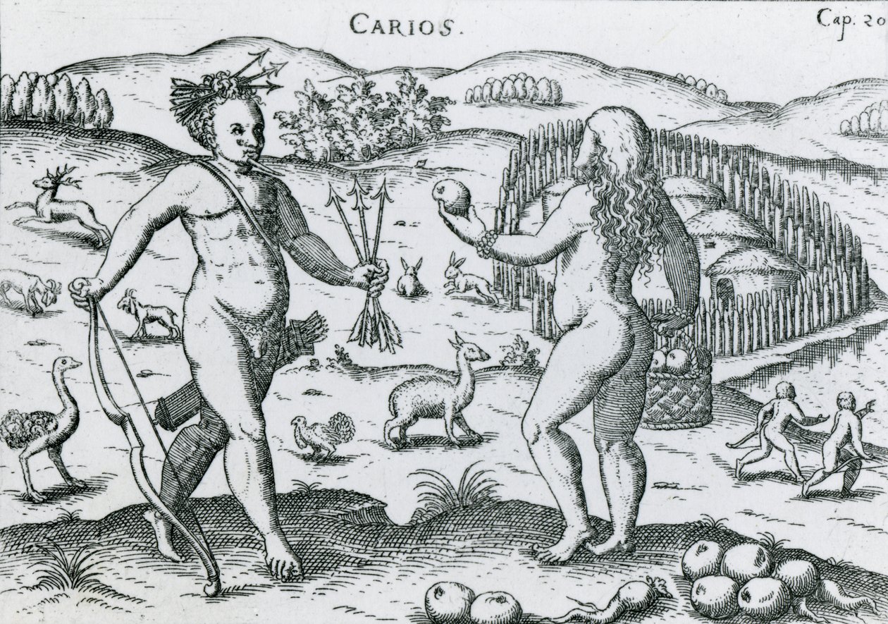 Carios i Paraguay, 1599 av Ulrich Schmidl