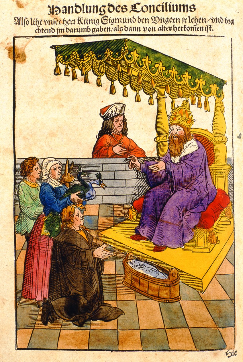 Sigismund utfører sine føydale plikter ved Constance of Constance, fra 