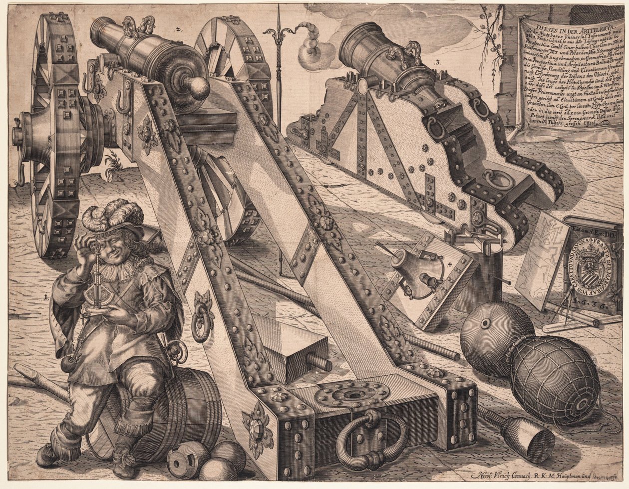 Artillerikanon, 1636 av Ulrich von Cranach