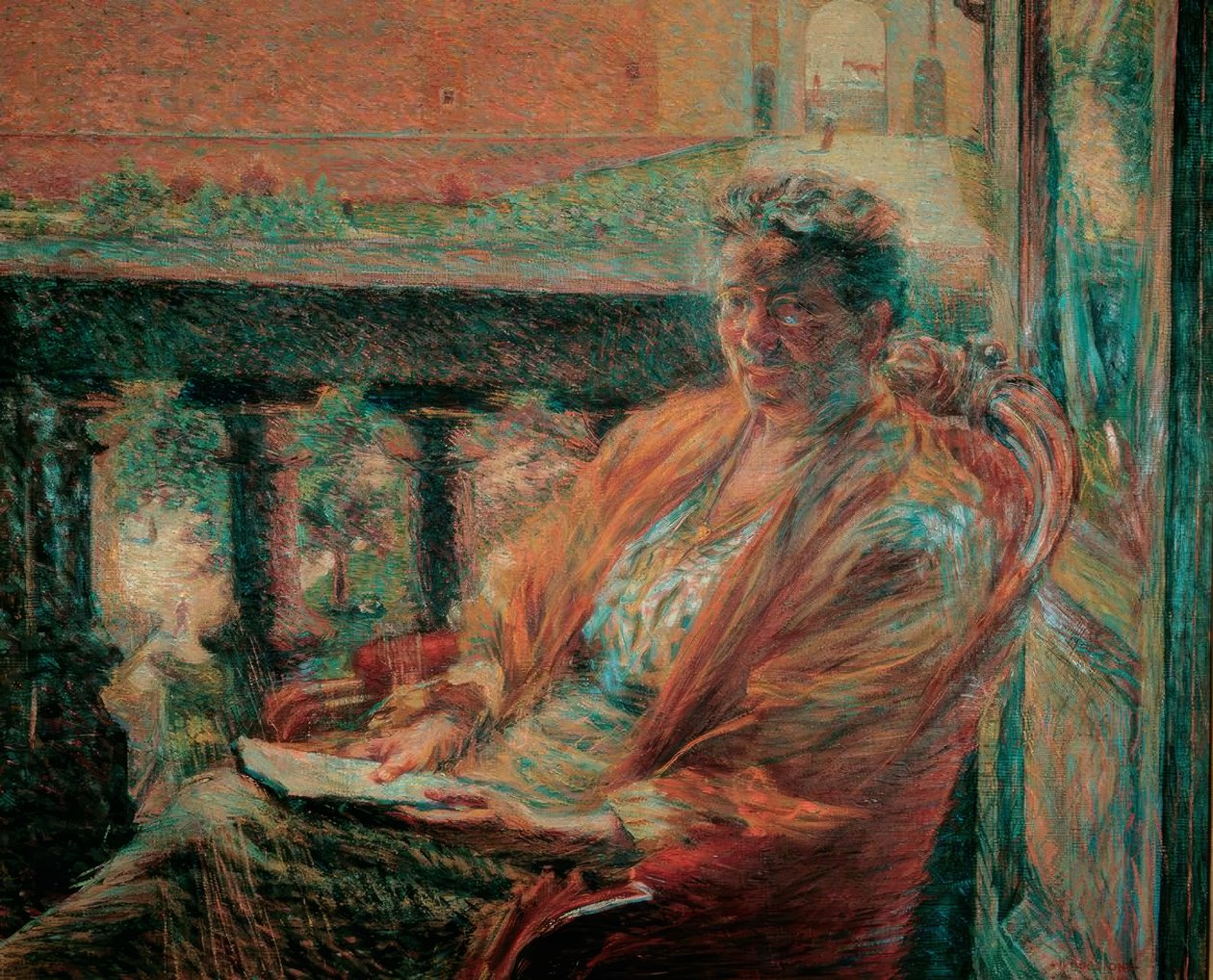 Portrett av fru Meta Quarck av Umberto Boccioni