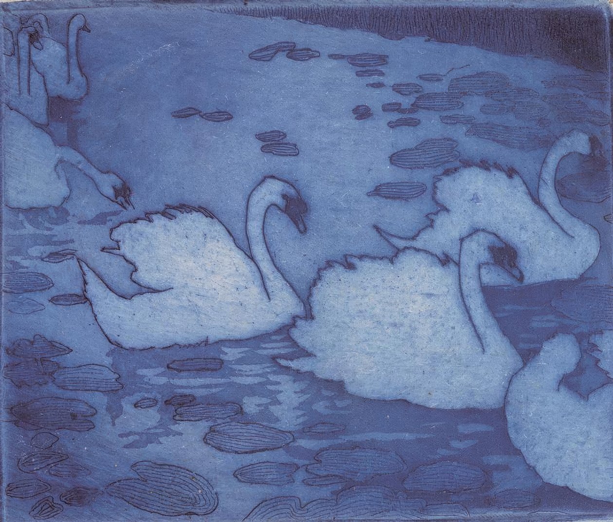 Svaner av Umberto Boccioni
