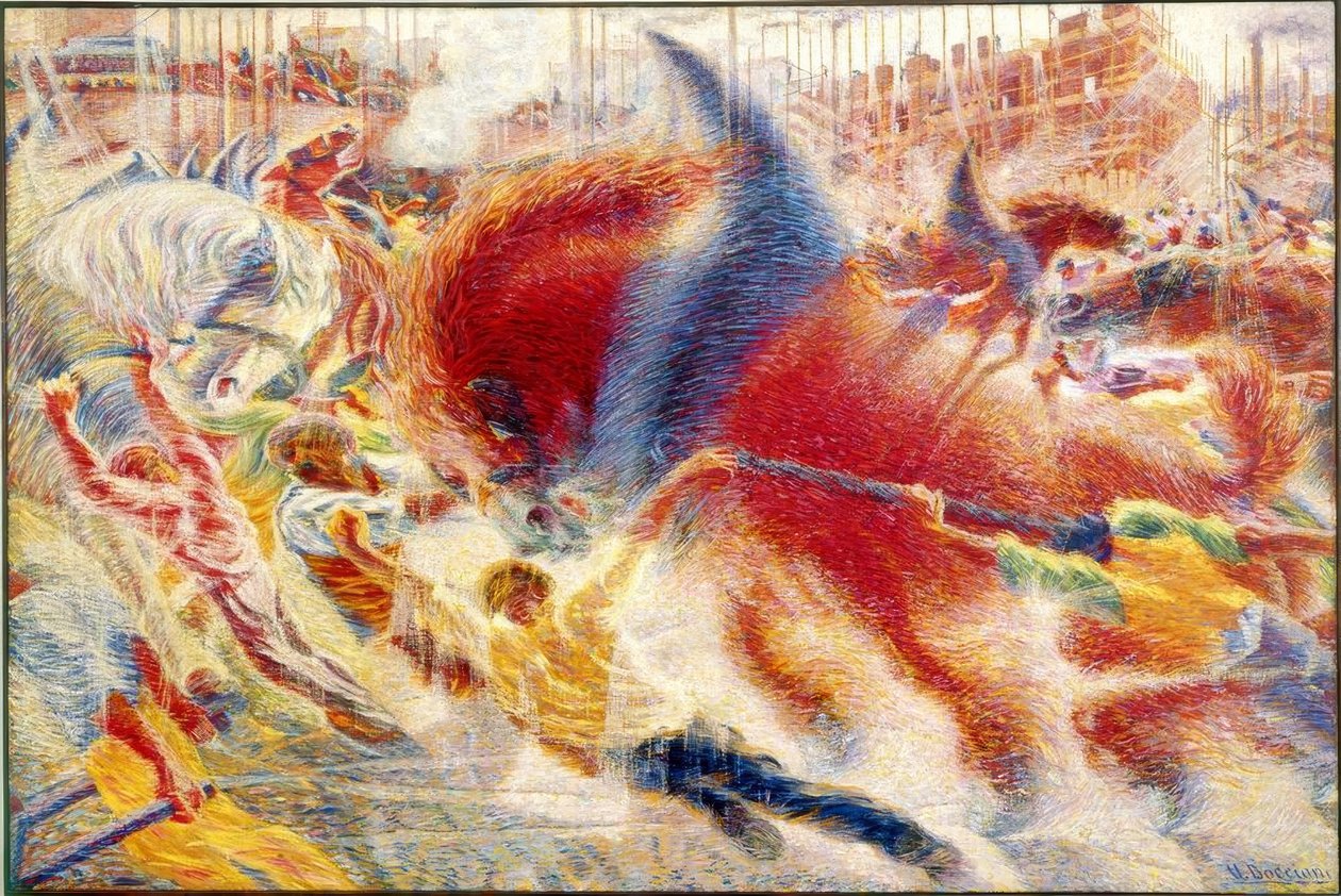 Byen reiser seg av Umberto Boccioni