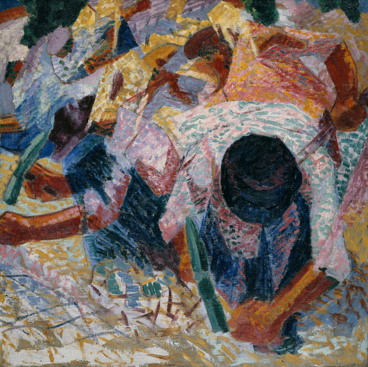 The Street Pavers, 1914. av Umberto Boccioni