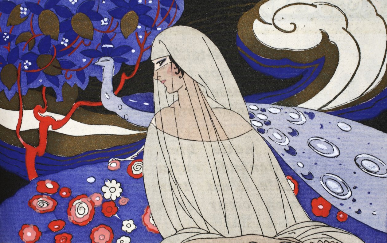 Song of Denderan (pochoir-trykk) av Umberto Brunelleschi