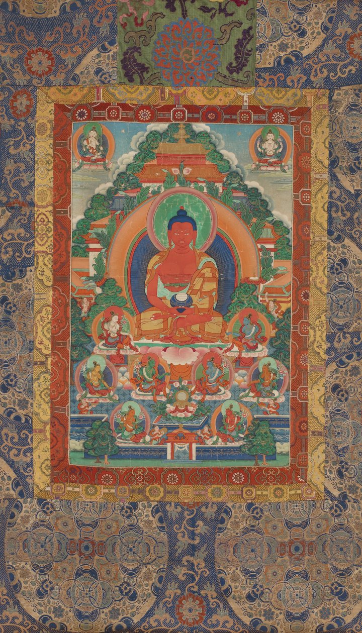 Amitabha i Sukhavati Pure Land av Unbekannt Unbekannt