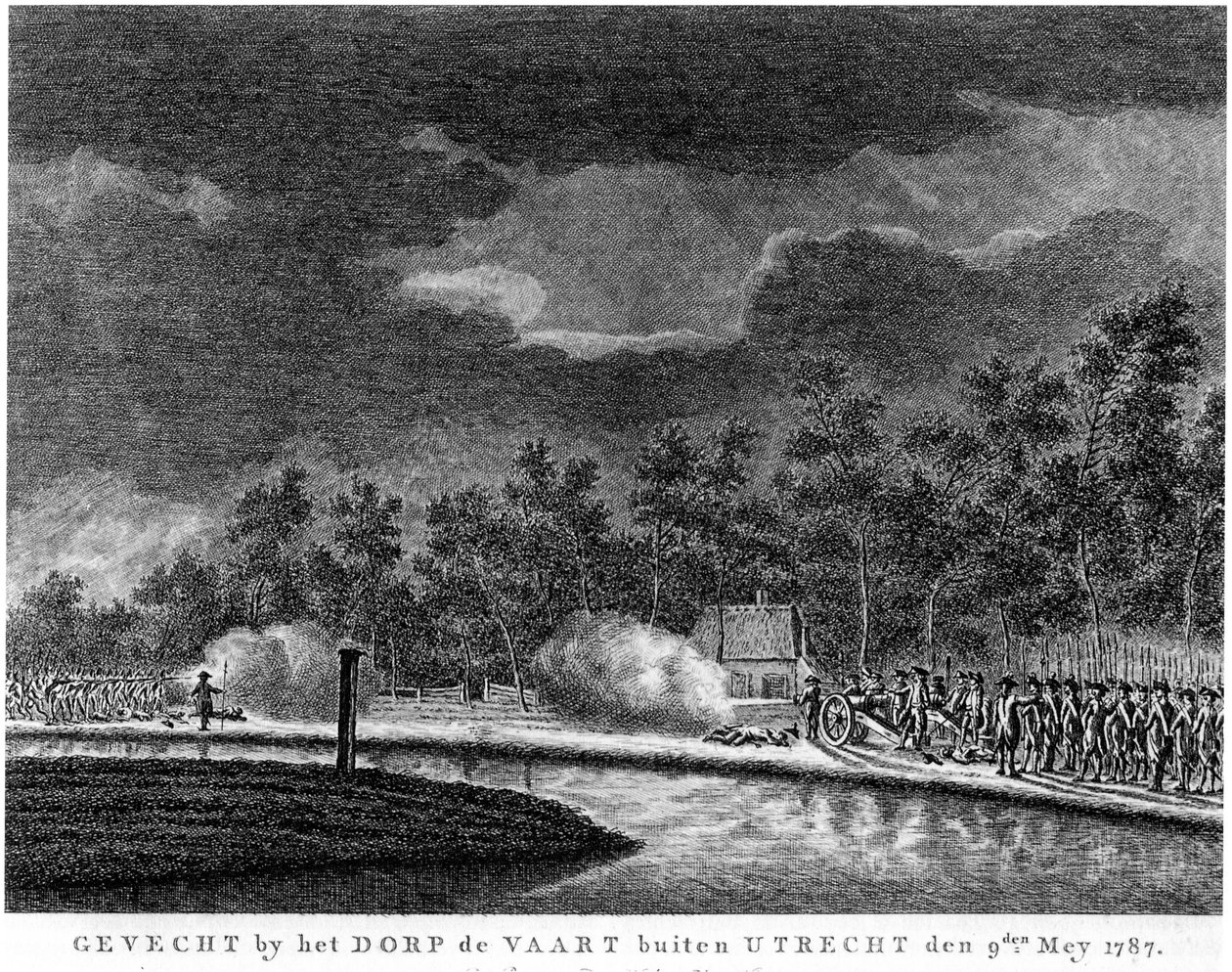Kamp nær Vreeswijk, 1787 av Unbekannt Unbekannt