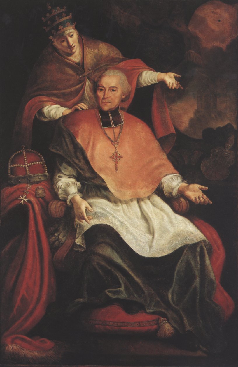 Maximilian Christoph von Rodt, med en allegori om pavedømmet. av Unbekannt Unbekannt