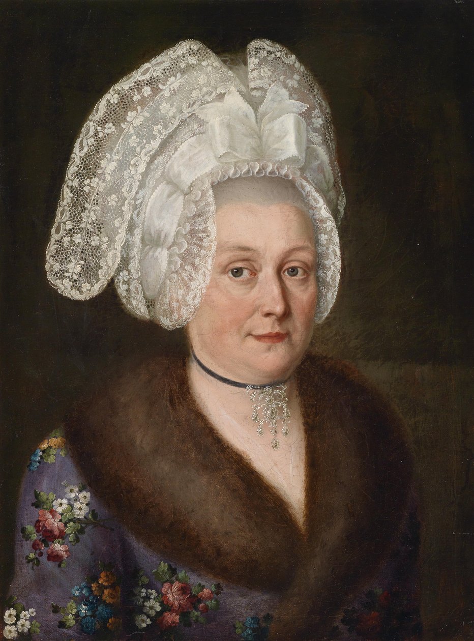Portrett av en elegant kvinne av Unbekannt Unbekannt