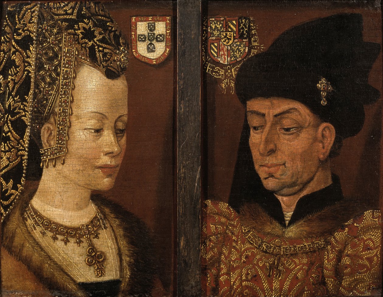 Portretter av Filip den gode og Isabella av Portugal av Unbekannt Unbekannt