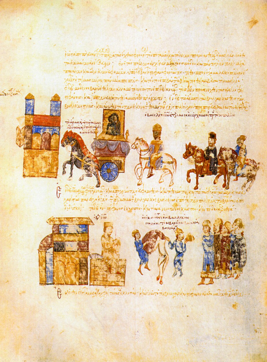 Skyllitzes Matritensis, fol. 172v av Unbekannt Unbekannt