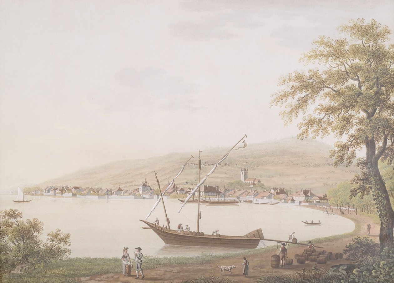 Vevey am Genfer See av Unbekannt Unbekannt